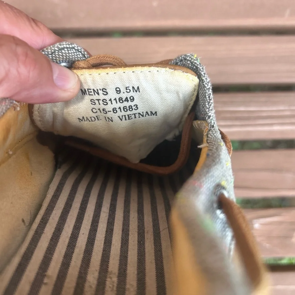 Sperry Tan Leather Boat Shoe Mens Size 9.5